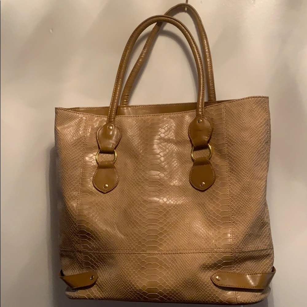 Khaki tote bag